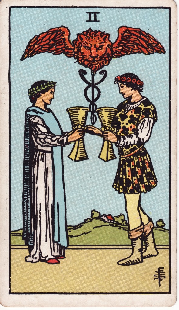 two of cups tarot card