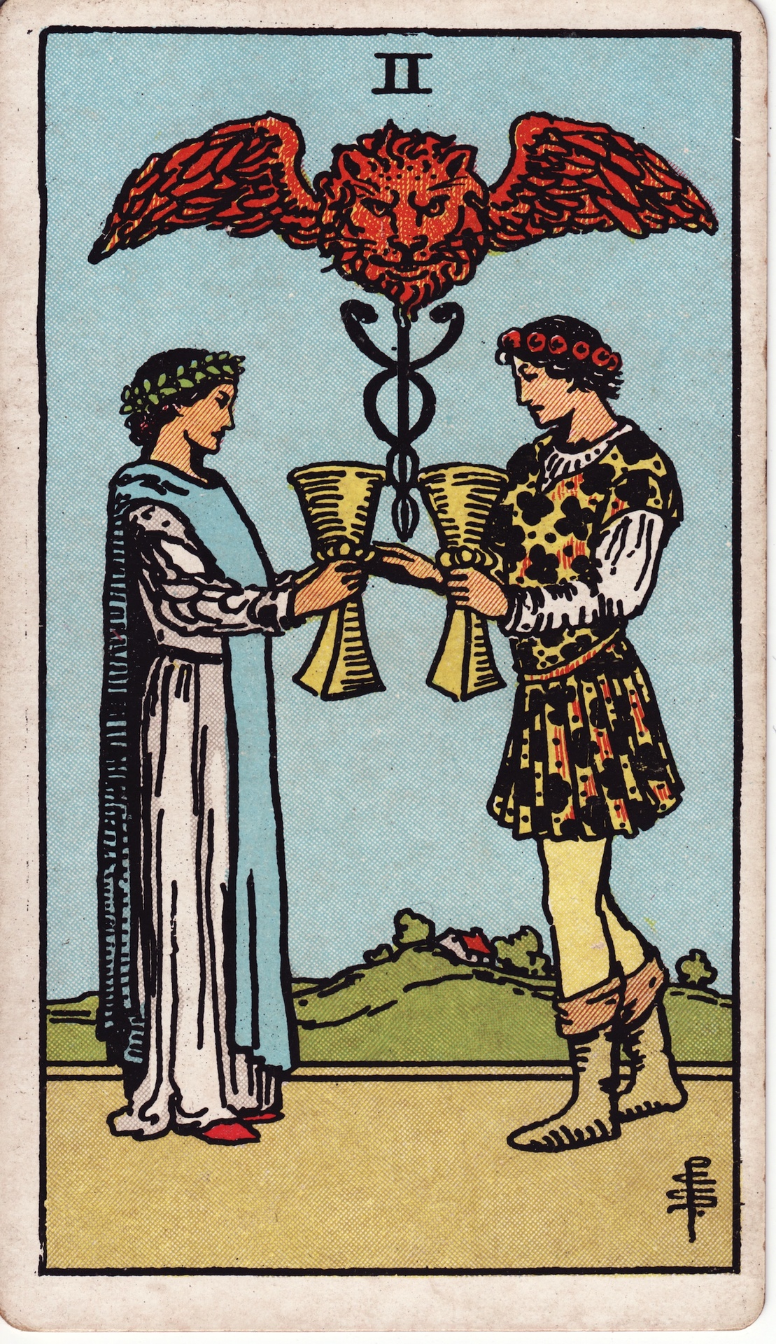 two of cups tarot card