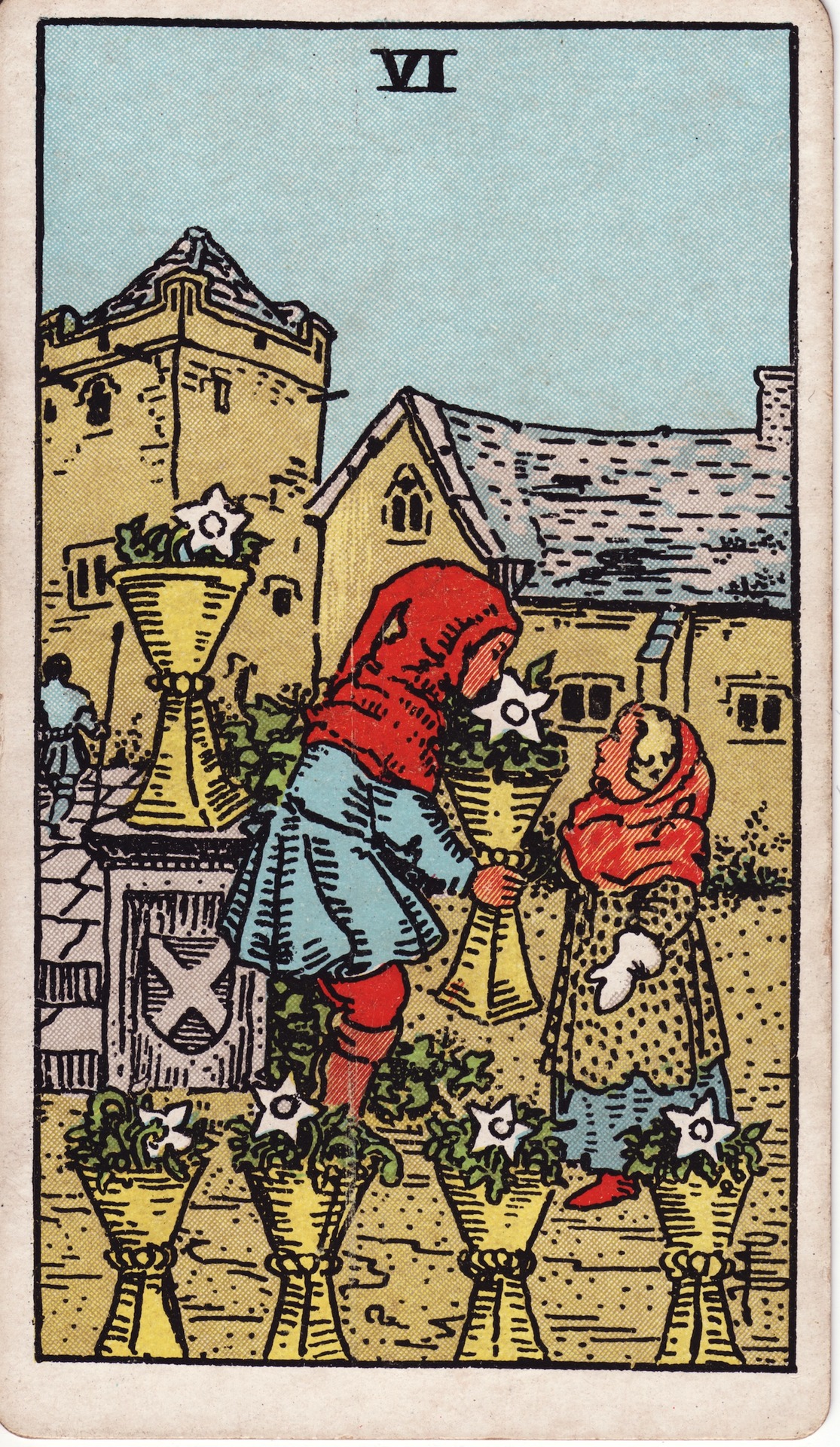 six of cups tarot card