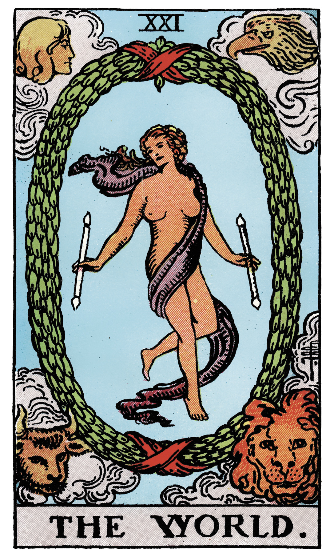 the world tarot card