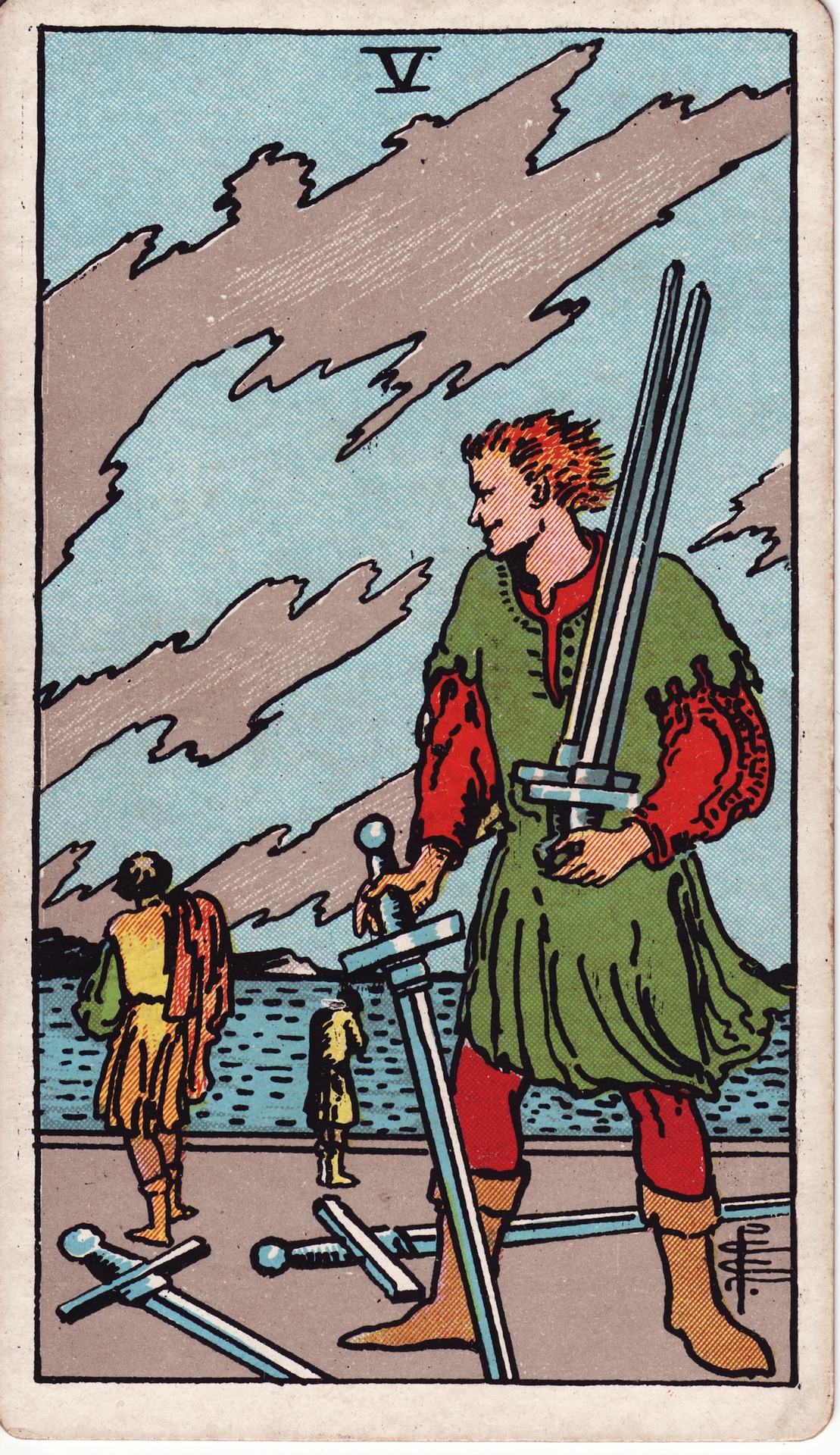 five of swords tarot card