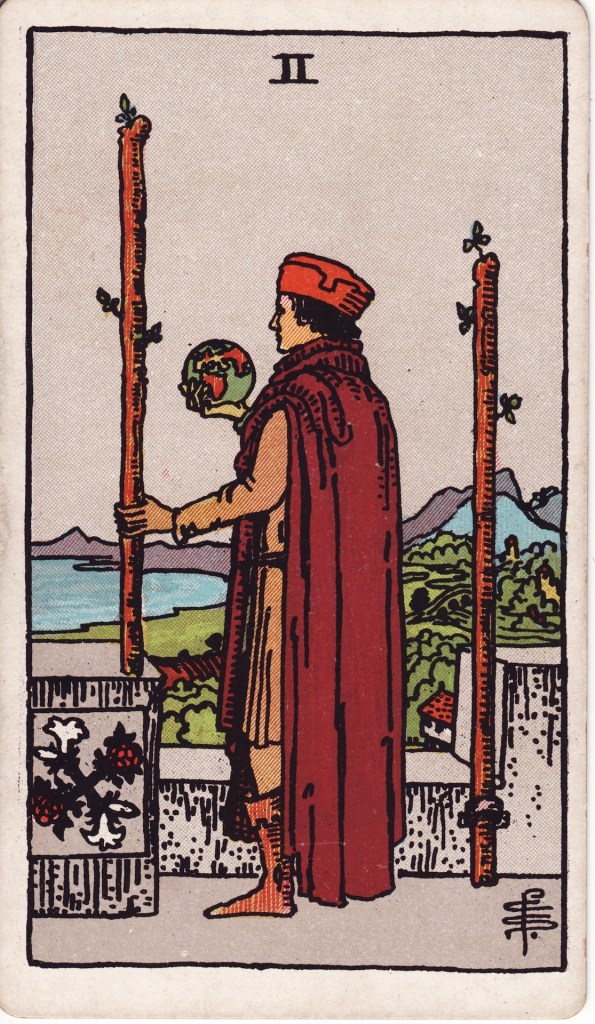 two of wands tarot card
